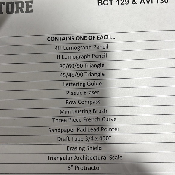 Assorted Drafting Tools Set - Picture 7 of 7